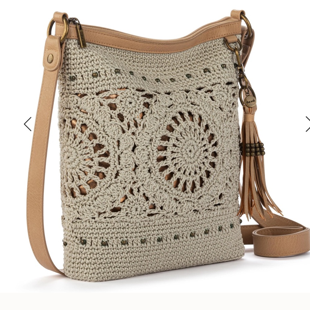 THE SAK Cream Crochet Crossbody Bag - Picture 4 of 12
